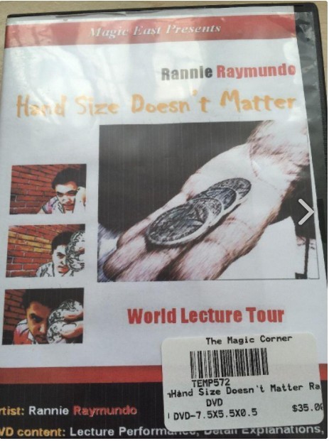 RANNIE RAYMUNDO UNDERGROUND COIN MAGIC HAND SIZE DOESN