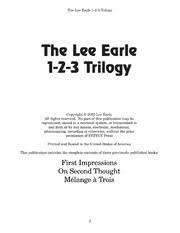 Lee Earle - 1-2-3 Trilogy
