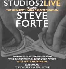 Studio52 Live - Steve Forte (MP4 Video Download) [download204586] - $1.95 :  52magicdownload.com
