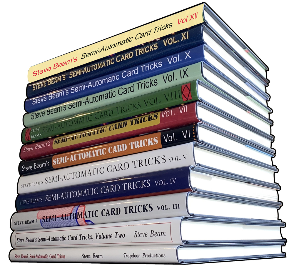 Semi-Automatic Card Tricks Vol 1-12 Complete Set + Cumulative Index by Steve Beam