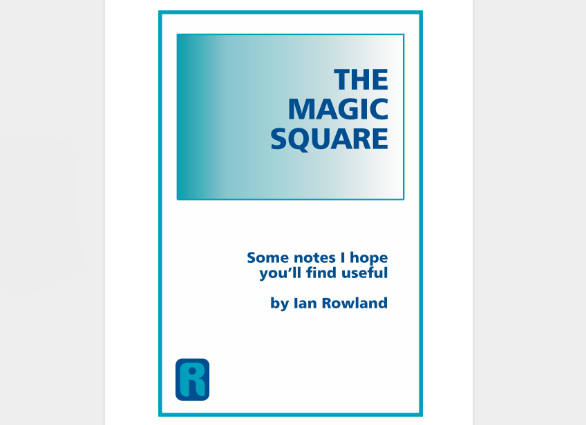 The Magic Square by Ian Rowland (official PDF eBook Magic Download)
