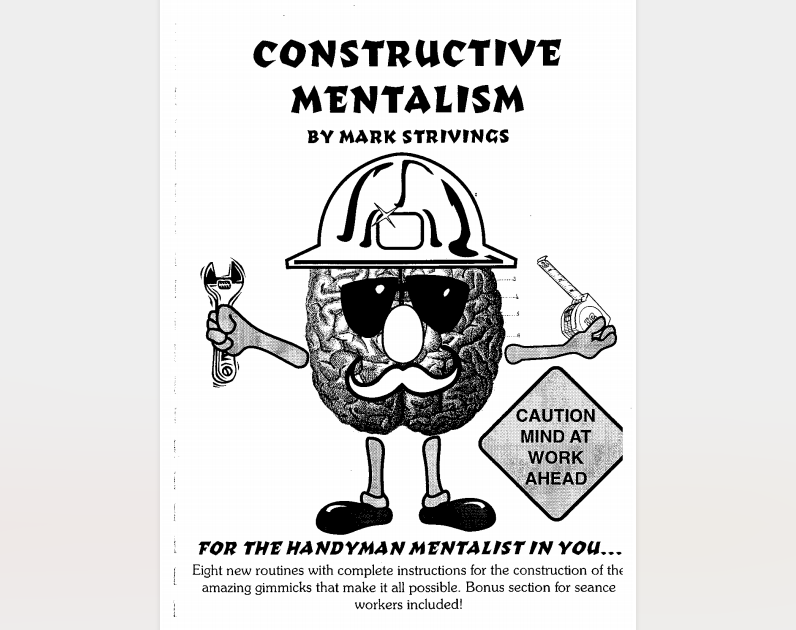 Constructive Mentalism by Mark Strivings (PDF eBook Magic Download)