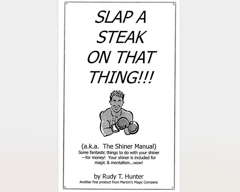 Slap A Steak On That Thing by Rudy Hunter (PDF eBook Magic Download)