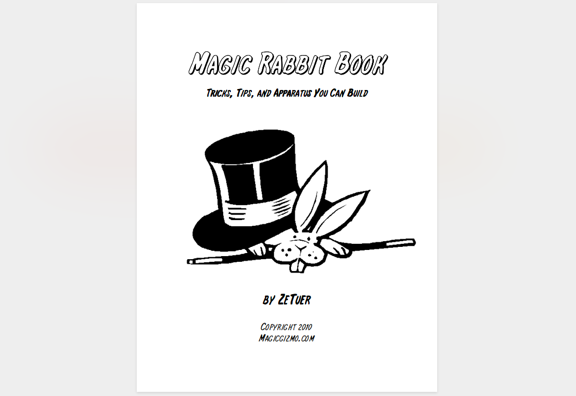 Zetuer - Magic Rabbit Book (official PDF eBook Download)