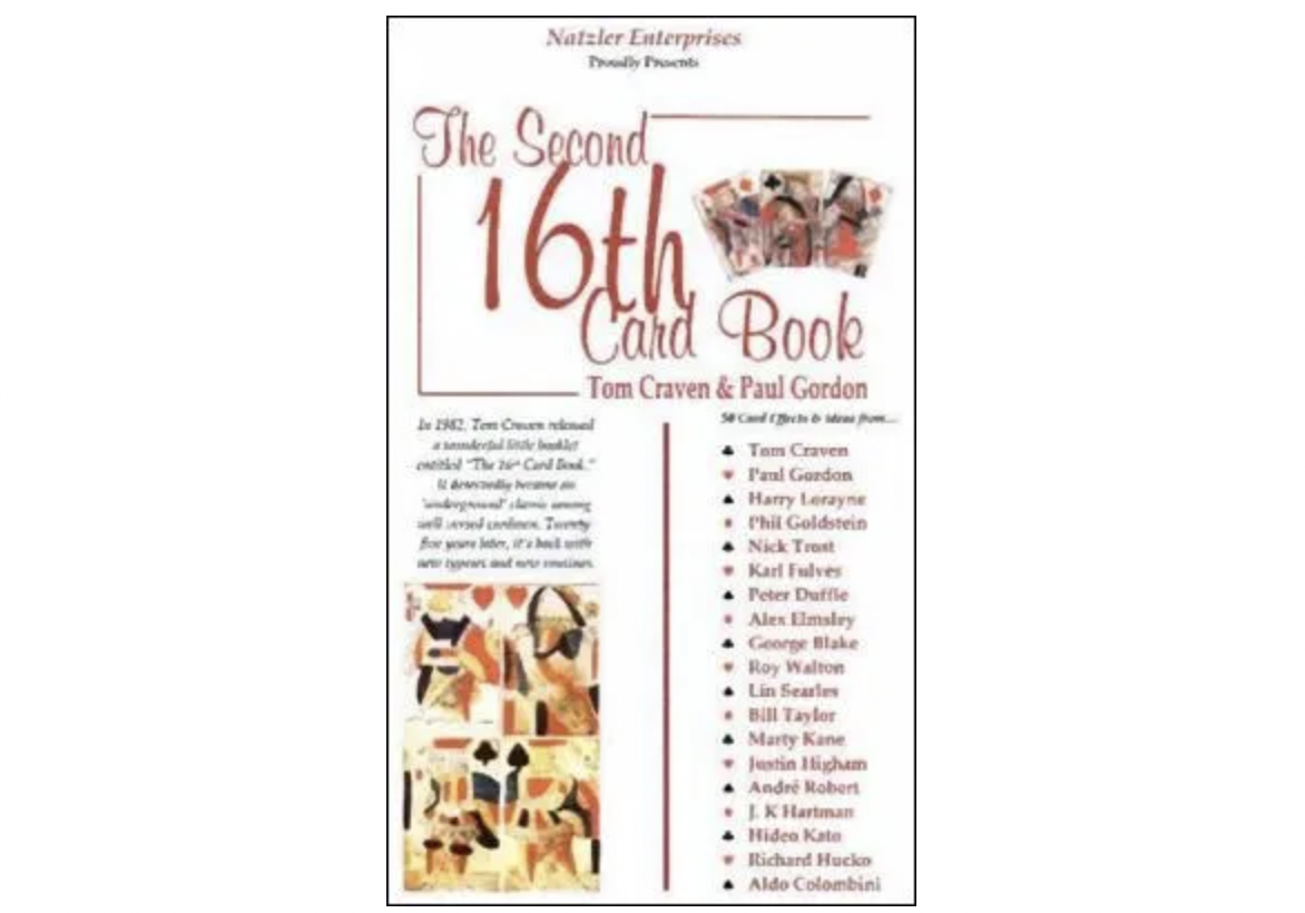 The Second 16th Card Book: Volume 1 by Tom Craven & Paul Gordon (official PDF eBook Download)