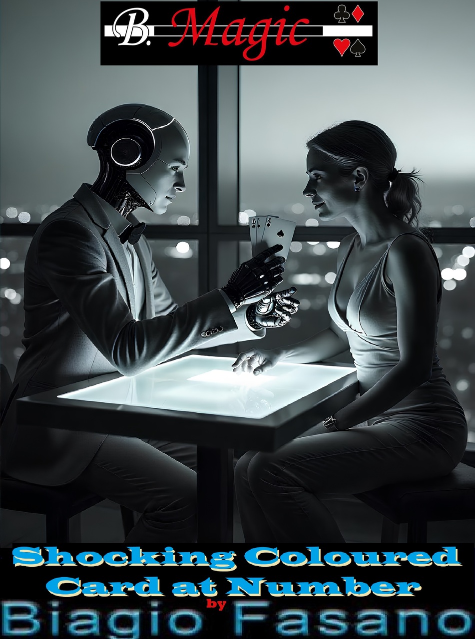 Shocking Coloured Card at Number by Biagio Fasano (B. Magic) (Instant Download)