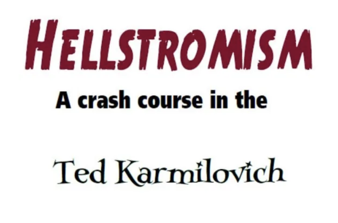 Hellstromism: A Crash Course In The Hidden Object Test by Ted Karmilovich
