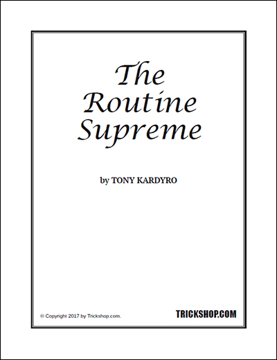 The Routine Supreme by Tony Kardyro (PDF eBook Download)