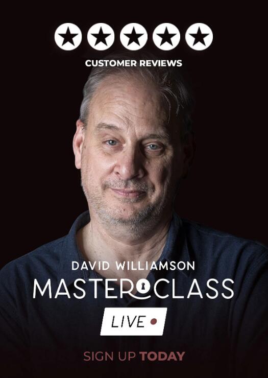 David Williamson - Vanishing Inc Masterclass Live Lecture (Week 1)