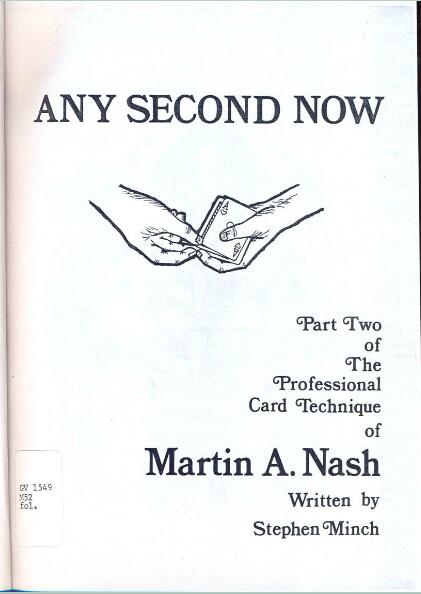 Martin A. Nash - Any Second Now