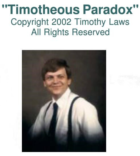 Timothy Laws - Timotheus Paradox