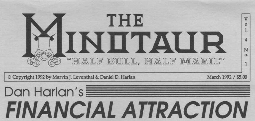 Dan Harlan & Mark Leventhal-The Minotaur March 1992