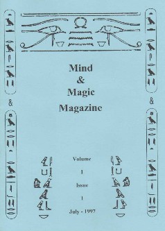 Ted Lesley Mind Magic magazine Vol1 Issue 1 July 1997