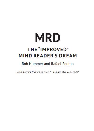 Bob Hummer - The Improved Mind Reader's Dream